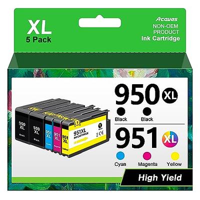 Acaves 950XL 951XL Combo Replacement for HP Ink cartridges Pack