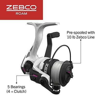 Zebco Roam Spinning Reel and Fishing Rod Combo, 6-Foot 2-Piece