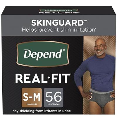 Depend Silhouette Active Fit Incontinence Underwear for Women, Moderate  Absorbency, L/XL, Black, 56 Count