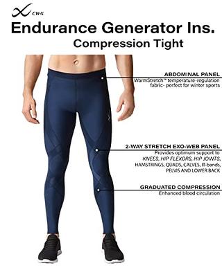 CW-X Men's Endurance Generator Insulator Thermal Compression Tights, Navy,  Large - Yahoo Shopping