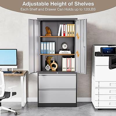 Lateral File Cabinet, Standing Desk Accessories