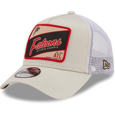 Men's New Era Black, White Atlanta Falcons Gradient Trucker 9FORTY Snapback Hat Black,White