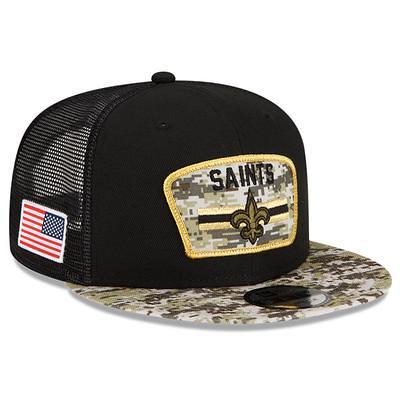 Men's New Era Khaki/White Pittsburgh Steelers Happy Camper A-Frame Trucker 9FORTY Snapback Hat