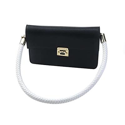 WADORN Wide Purse Shoulder Strap Replacement, 31.5 inch PU Leather Handbag Strap Clutch Bag Handles Shoulder Bag Strap with Alloy Buckles for Wallet