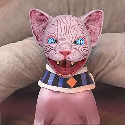 CreepyParty Halloween Costume White Cat Mask — Creepyparty