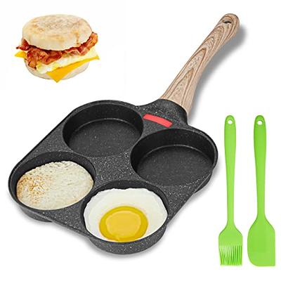 MyLifeUNIT Egg Frying Pan, 4-Cup Egg Pan Nonstick, Fried Egg Pan Skillet  for Breakfast, Pancake, Hamburger, Sandwiches, Suitable for Gas Stove &  Induction Cookware - Yahoo Shopping