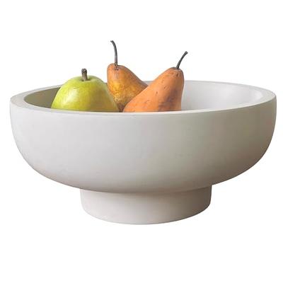 Modern Minimalist Fused Glass Fruit Bowl. Centerpiece Salad Bowl