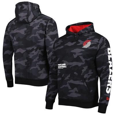 Atlanta Braves New Era Camo Pullover Hoodie - Black