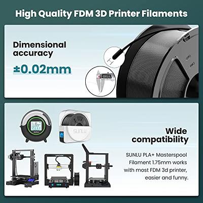 SUNLU PLA+ Filament MasterSpool, PLA Plus 3D Printer Filament with