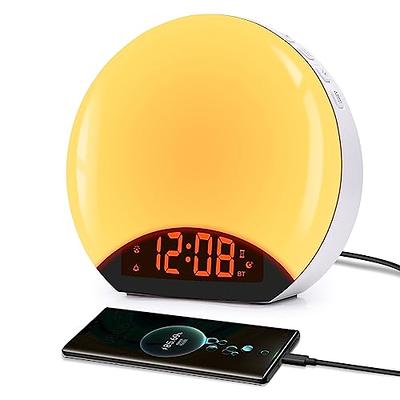 Kids Alarm Clock Bluetooth Speaker Bedside Alarm Clock,mirror