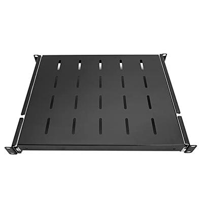 StarTech.com 1U Adjustable Vented Server Rack Mount Shelf - 175lbs - 19.5  to 38in Adjustable Mounting Depth Universal Tray for 19 AV/ Network