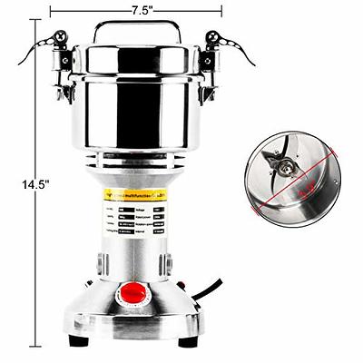 500g Electric Grain Mill Grinder Spice Herb Grinder Superfine Powder  Grinding Machine Dry Grinder for Cereals Grains Coffee Seeds Pepper 110V