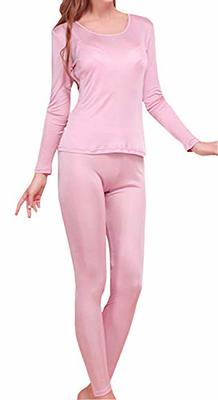 Grenasasilk Womens Silk Long Underwear Mulberry Silk Long Johns Silk Thermal  Underwear Sets Cold Weather Base Layer (XS,Rubber Red) - Yahoo Shopping