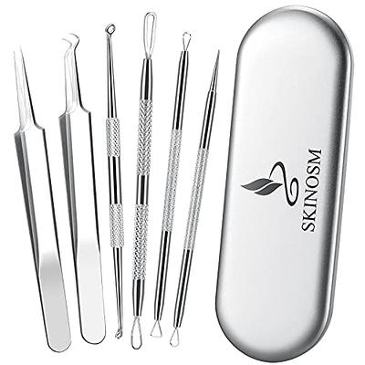 FIXBODY Blackhead and Splinter Remover Tools - Stainless Steel Professional  Easily Cure Pimples Whiteheads Comedones Acne Zit Ingrown Hairs and Facial