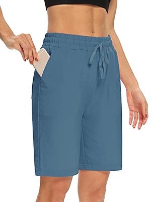 DIBAOLONG Womens Yoga Shorts Loose Comfy Drawstring Lounge Bermuda