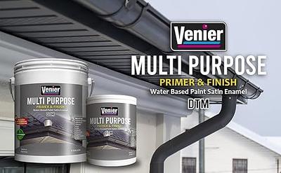 Venier Multi Purpose Paint, 33.81 Fl. Oz.- All in One Paint - Cabinet Paint,  No Sanding no Priming - Furniture Paint - For Metal, Tiles, PVC, Ceramics -  (Black) 