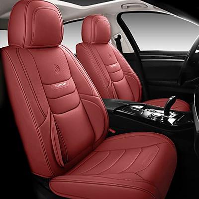  Coverado Seat Covers, Leather Seat Covers for Cars, Waterproof  Car Seat Covers Full Set Car Seat Protector Cushions Universal Fit for Most  Vehicles, Sedans, SUVs, Trucks and Vans (Red) : Automotive