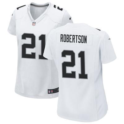 Amik Robertson Youth Nike White Las Vegas Raiders Team Custom Game Jersey Size: Medium