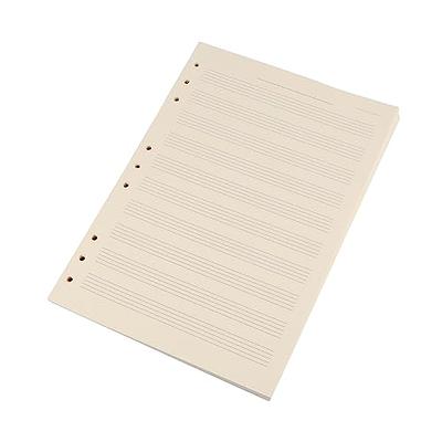 Blank Sheet Music: Music Manuscript Paper / Staff Paper / Musicians  Notebook [ Book Bound (Perfect Binding) * 12 Stave * 100 pages * Large *  Leaf ]