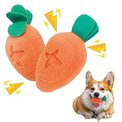 EQWLJWE 12 Squeaky Carrots Enrichment Dog Puzzle Toys, Hide and Seek Carrot  Farm Dog Toys, 13''x13'' Carrot Patch Dog Snuffle Toy for Small Medium and