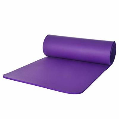 Gaiam Essentials Thick Yoga Mat - Fitness and Exercise Mat with Easy-Cinch  Carrier Strap Included - Soft