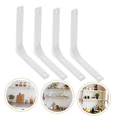 DOITOOL 12pcs Shelfs Adhesive Bracket Mount Adhesive Shelf Bracket for Wall  Floating Shelf Bracket Shelf Brackets Shelf Mounting Brackets Corner