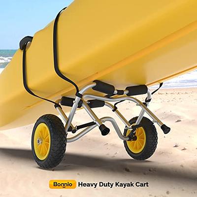 Bonnlo Kayak Trailer Collapsible Kayak Wheels Cart with Solid