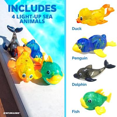 Swimline Original 4-Pack Diving Toys LED Light-Up Glowing Sea Animal Fun  Pals Catch The