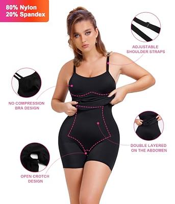 Shapewear For Women Tummy Control Bodysuit Body Shaper Square Neck