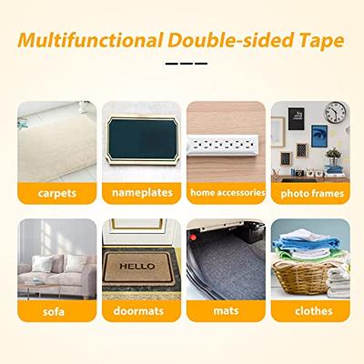 0.6inch Double-Sided Fabric Tape Heavy Duty, Super Sticky Multifunctional Double  Sided Tape Wide Double Sided Mounting Tape for Home Office School (65.6ft  Long) - Yahoo Shopping