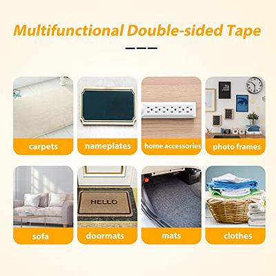 0.6inch Double-Sided Fabric Tape Heavy Duty, Super Sticky