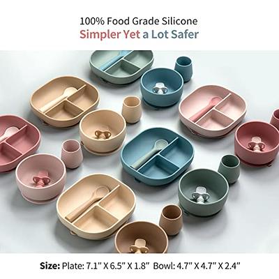 Silicone Suction Bowl for Baby Led Weaning First Stage Bowl for Toddler  Infant Food Grade Silicone Self Feeding Utensils - AliExpress