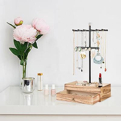 Keebofly Jewelry Organizer,Large Jewelry Stand with 3 Jewelry Box Drawer, Jewelry  Holder Necklace Organizer Earring Storage Jewelry Armoire with Display for  Earring Necklace Ring Bracelet (Black) - Yahoo Shopping