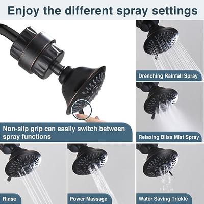 SparkPod Luxury Filtered Shower Head Set 23 Stage Shower Filter - Removes  Chlorine and Heavy Metals - 3 Spray Settings Shower Head Filter for Hard