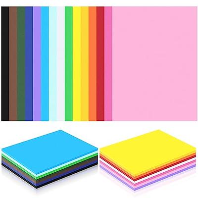 Ctosree 150 Pcs Colored Poster Board Paper 9 x 12'' Small Bright