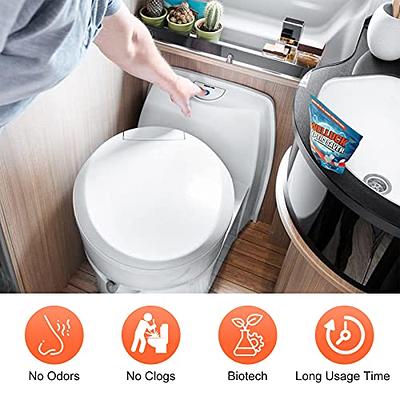 DEXTRUS 4.5 Gal. White Portable Toilet No Leakage Outdoor Camping Flush  Toilet with Waste Tank HDPT0005901AV - The Home Depot