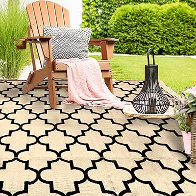 Outdoor Patio Rug Waterproof Camping - Outdoor Rugs Outdoor Carpet, Plastic  Straw Area Rug for Patios Clearance RV, Outside Porch Rug Balcony Deck Rug