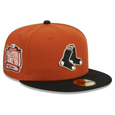 Men's New Era Blue/Orange Boston Red Sox Vice Highlighter 59FIFTY Fitted Hat