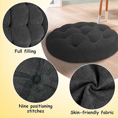 Millsilo Floor Pillow, Large Floor Cushions, Round Floor Cushion Seating  for Adults Kids, Tufted Thick Meditation Cushion for Yoga Living Room  Tatami Fireplace Outdoor Floor, 22x22x4 Inch, Dark Gray - Yahoo Shopping