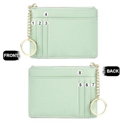 Badiya RFID Card Holder Wallet for Women Slim Wallets Bifold Multi Card Case Zipper Coin Purse