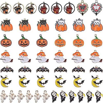 4, 20 Or 50 Bulk Silver Witch Hat Charms, Wizard Charm, With Pumpkin,  Halloween