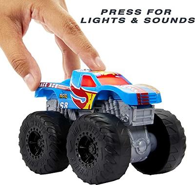 Hot Wheels Monster Trucks Roarin' Wreckers, 1:43 Scale Mega-Wrex Toy Truck  with Lights & Sounds