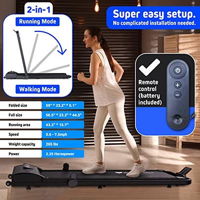 Icefox 2 in 1 Under Desk Treadmill, 2.25HP Folding Electric Treadmill  Walking Pad with Remote Control, Bluetooth Speaker and LED Display, Walking  Jogging Machine, 265 Lbs Max Weight - Yahoo Shopping