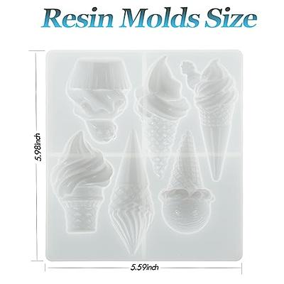 Small Ice Cream Cone Resin Mold Flexible Plastic Resin Molds Molds