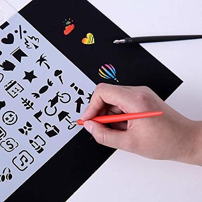 Scratch Tools, Scratch Color Pen Dual Tip Scratch Coloring Stylus Paper Art  S