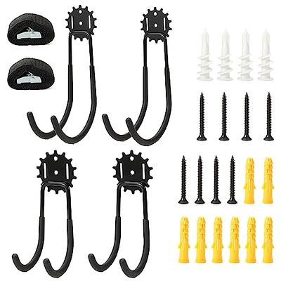 ZTSUAU 6 Pack Garage Hooks Heavy Duty, Utility Steel Garage Storage Hooks, Wall  Mount Garage Hanger & Organizer for Organizing Power Tools, Ladder, Bulk  Items - Yahoo Shopping