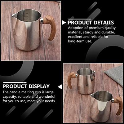 jojofuny 1pc Wax Cup Coffee Containers Candle Melting Pot Candle Making  Pouring Pot Candle Wax Melting Pot Coffee Candy Latte Art Melt Cup Warmer  Espresso Milk Cup Plastic Induction Cooker - Yahoo
