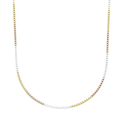 Buy Sterling Silver Round Box Chain Necklace Online at desertcartINDIA