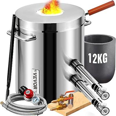 VEVOR Melting Furnace and Propane Forge, 2in1 12KG Stainless Steel  Blacksmithing Metal Melting Furnace Kit, for Metal Scrap Recycle, Gold  Copper Silver Casting - Yahoo Shopping