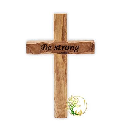 Comfort cross, Holy Land prayer Palm cross made of Olive wood